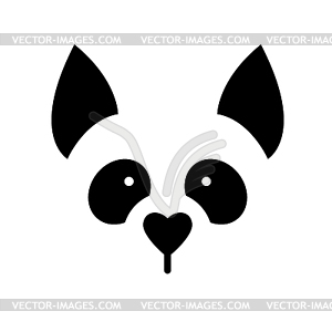Dog animal template - vector clipart