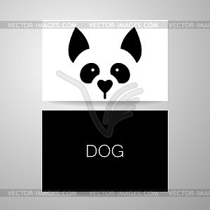 Шаблон для животных собаки - иллюстрация в векторе