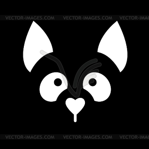 Dog animal template - stock vector clipart