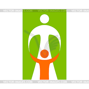 Mother care sign - vector clipart