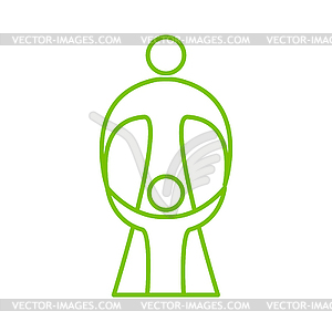 Mother care sign - vector image