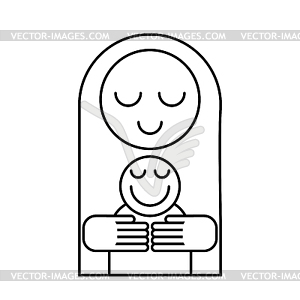 Mothers day template - vector clip art