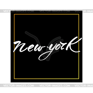 New york love text - vector image