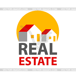 Real estate logo identity - vector image