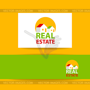 Real estate logo identity - vector clip art