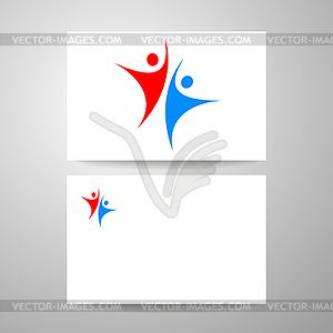 Success team template - vector clipart