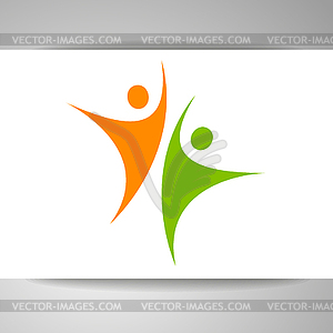 Success team template - vector clip art