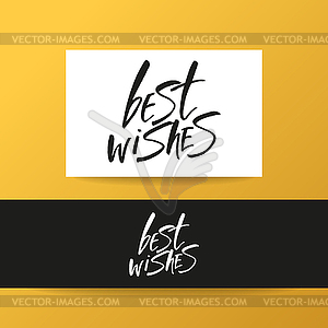 Best wishes template - vector clipart / vector image