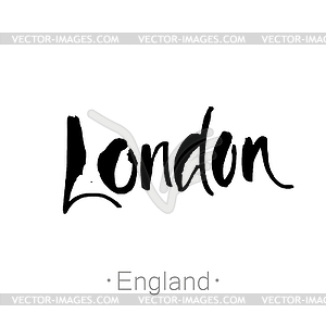 London lettering template - vector clipart