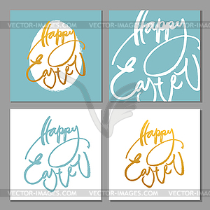 Happy easter set - vector clip art