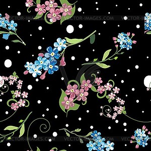 Elegant floral seamless pattern background for - vector clipart / vector image