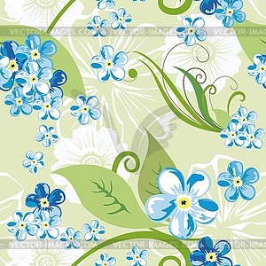 Elegant floral seamless pattern background for - vector image