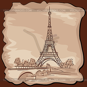 Eiffel tower - vector image