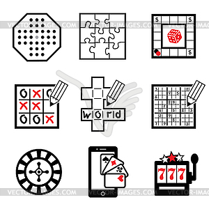 Game icons part  - vector EPS clipart