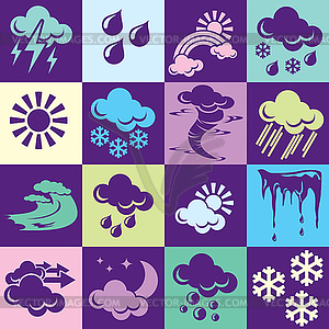 Weather background - vector clipart