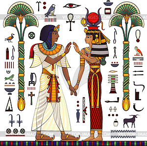 Ancient Egypt background - vector clipart