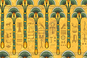 Ancient egypt symbol.Fabric.Seamless.Background.Egyptia - vector image