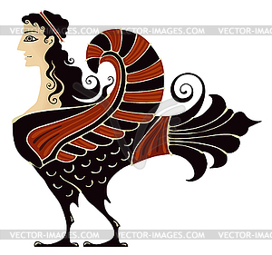 Ancient Greece Mythology.Sphinx. - vector clip art