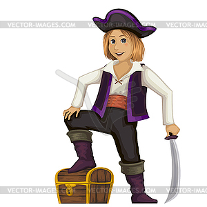 Costume party.Kids in carnaval costume. - vector clip art