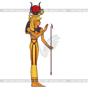 Египетский иероглиф и символ Древняя культура - изображение векторного клипарта