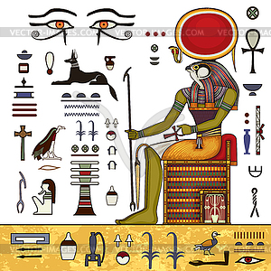 Egyptian ancient symbol. - vector image