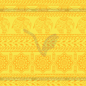 Seamless pattern with asian ornament - vector clipart