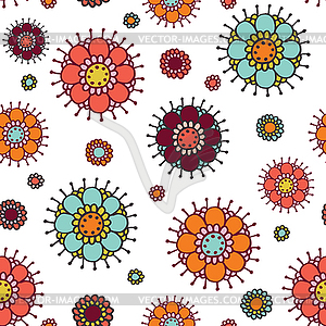 Seamless floral pattern - vector clip art