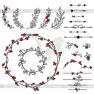 Set of elements for design - vector clip art