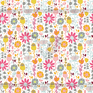 Stylized floral pattern - vector image