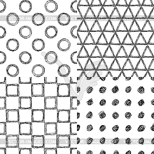 Set of seamless patterns - vector clip art