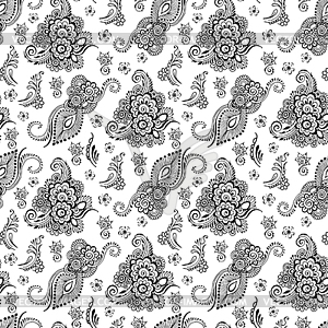 Floral seamless pattern - vector clipart