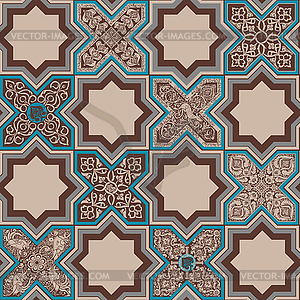 Persian style tiles. - vector clipart