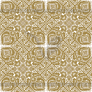 Seamless pattern with oriental ornament - vector clip art