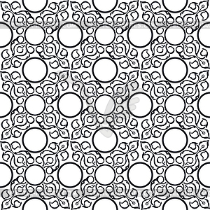 Ornate ornament. Seamless pattern. - vector clipart