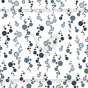 Seamless pattern with bubbles - vector image