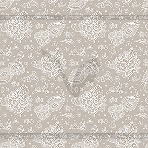 Beige background with patterns - vector image