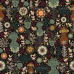 Floral seamless pattern - vector clip art