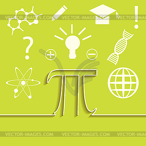 Set of flat line of science infographic. - vector clip art