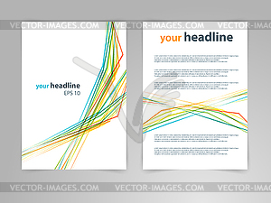 Abstract geometric design template layout for - vector clipart