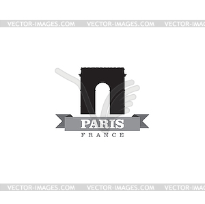 Paris France city symbol - vector image