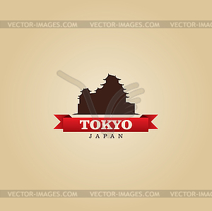 Tokyo Japan city symbol - vector image