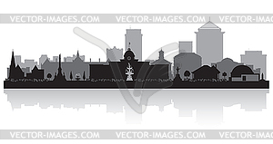 Montgomery Alabama city skyline silhouette - vector clipart