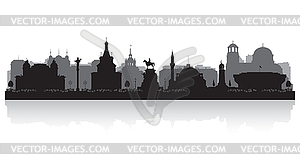 Sofia Bulgaria city skyline silhouette - stock vector clipart