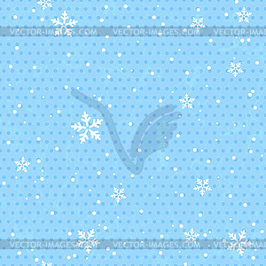 Seamless background with snowflakes - vector clipart