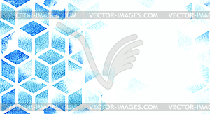 Card template with watercolor pattern - vector clip art