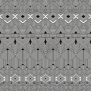 Seamless tribal pattern. Abstract geometric - vector image