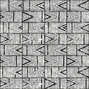 Seamless tribal pattern. Hand-drawn background - vector clip art