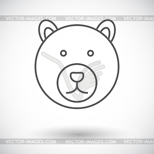 Bear icon - vector image