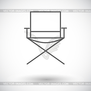 Кемпинг стул - изображение в векторном формате