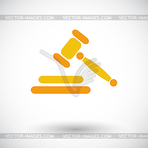 Auction flat icon - vector image
